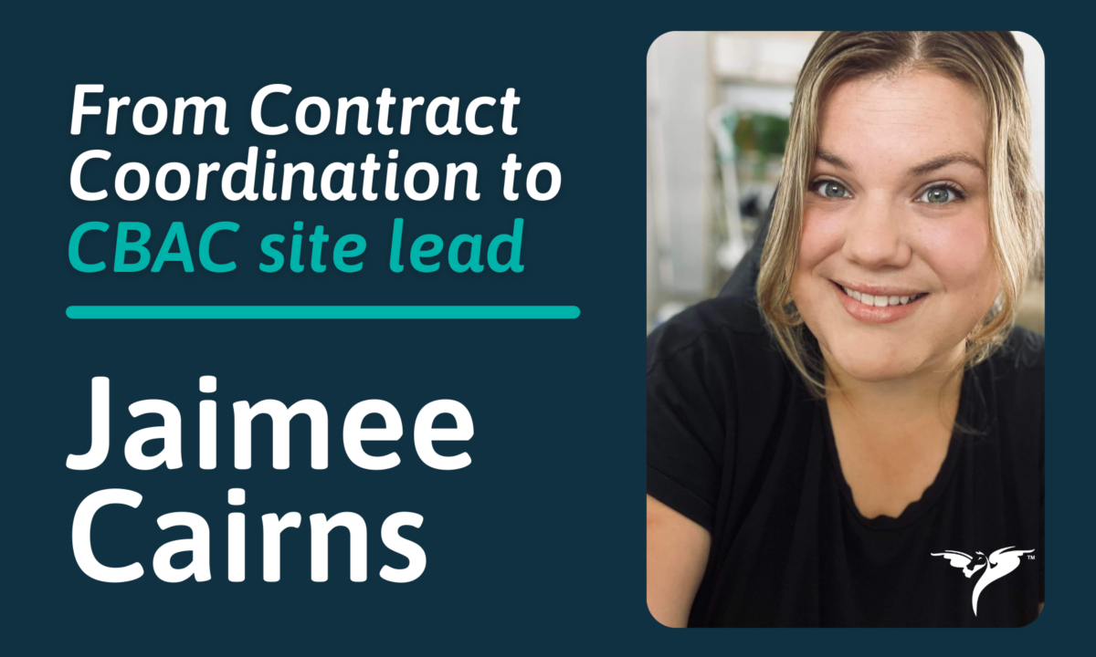 Jaimee Cairns: from Contract Coordination to CBAC site lead