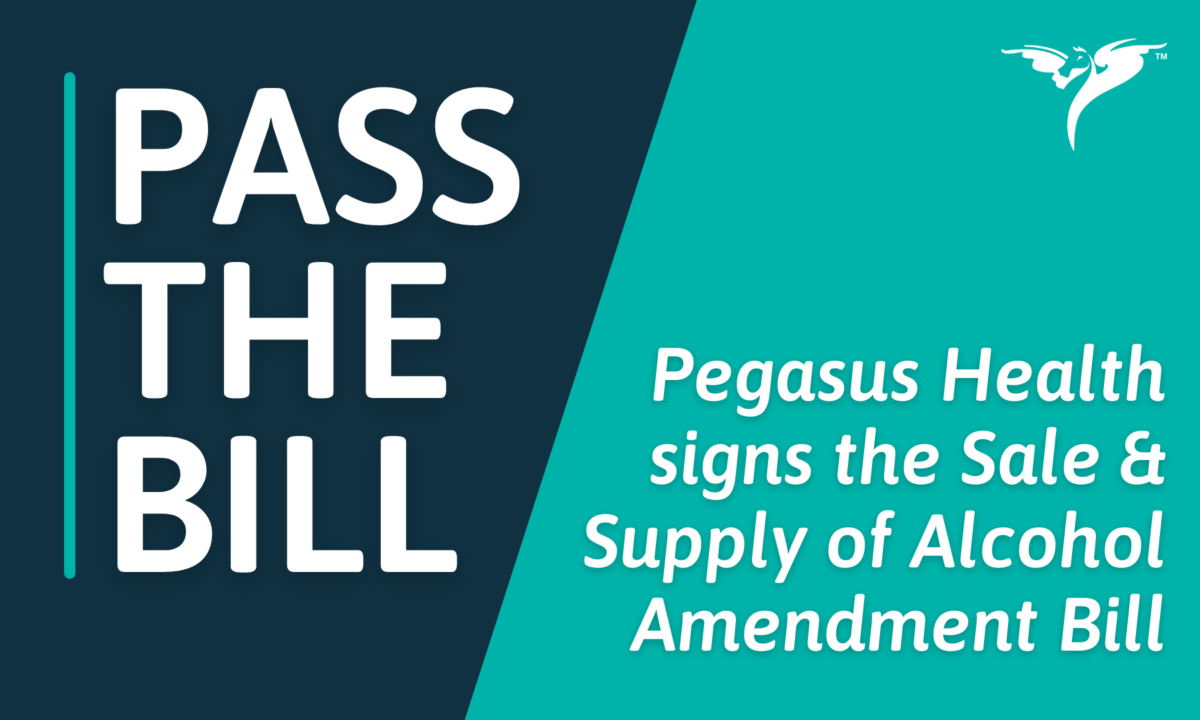 Pegasus Health signs the Sale & Supply of Alcohol Amendment Bill