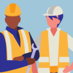 Two contractors talking